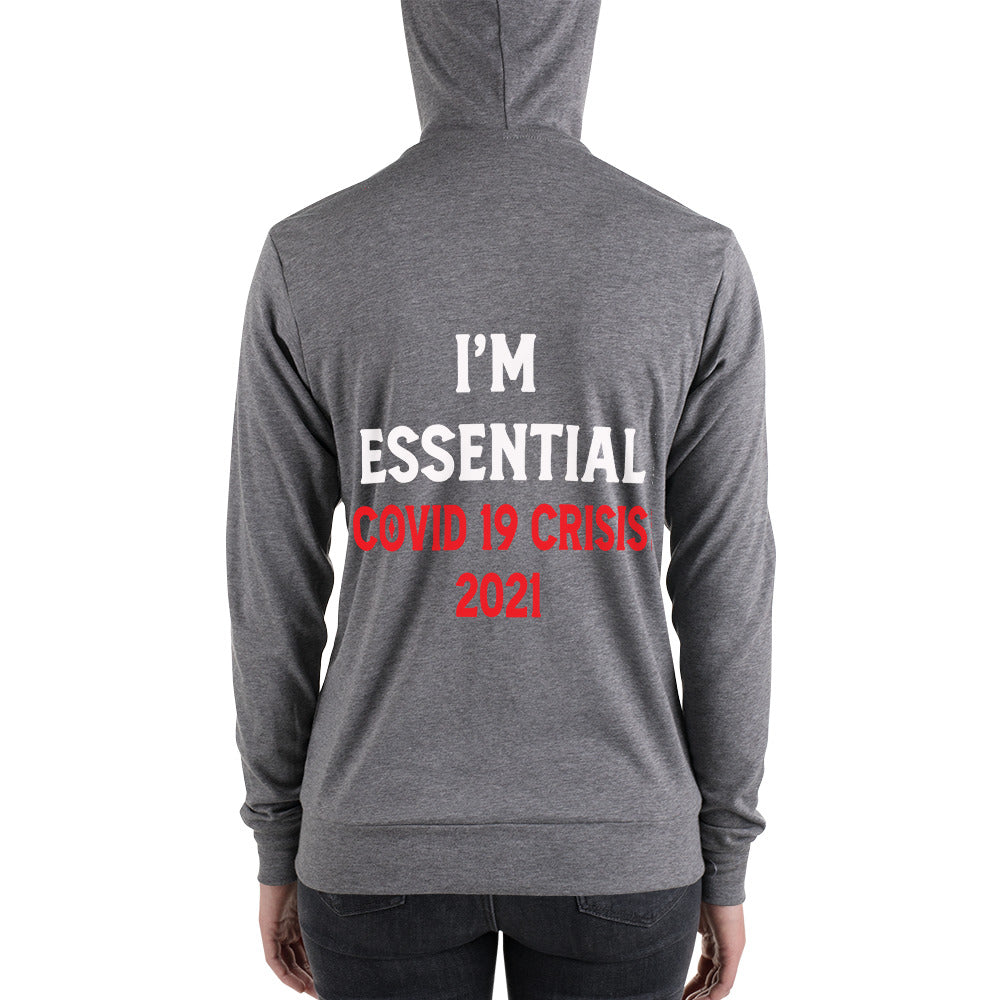 I AM WHAT I AM「zip Up Sweatshirt - GRAY」 Men's Hoodies: Zip-Up, All Over Print, Hoodie Sweatshirts
