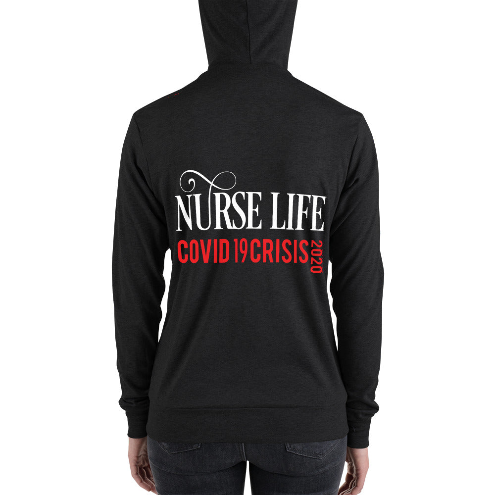 Nurse Life Zip Up 2020 (Wht/Charc)